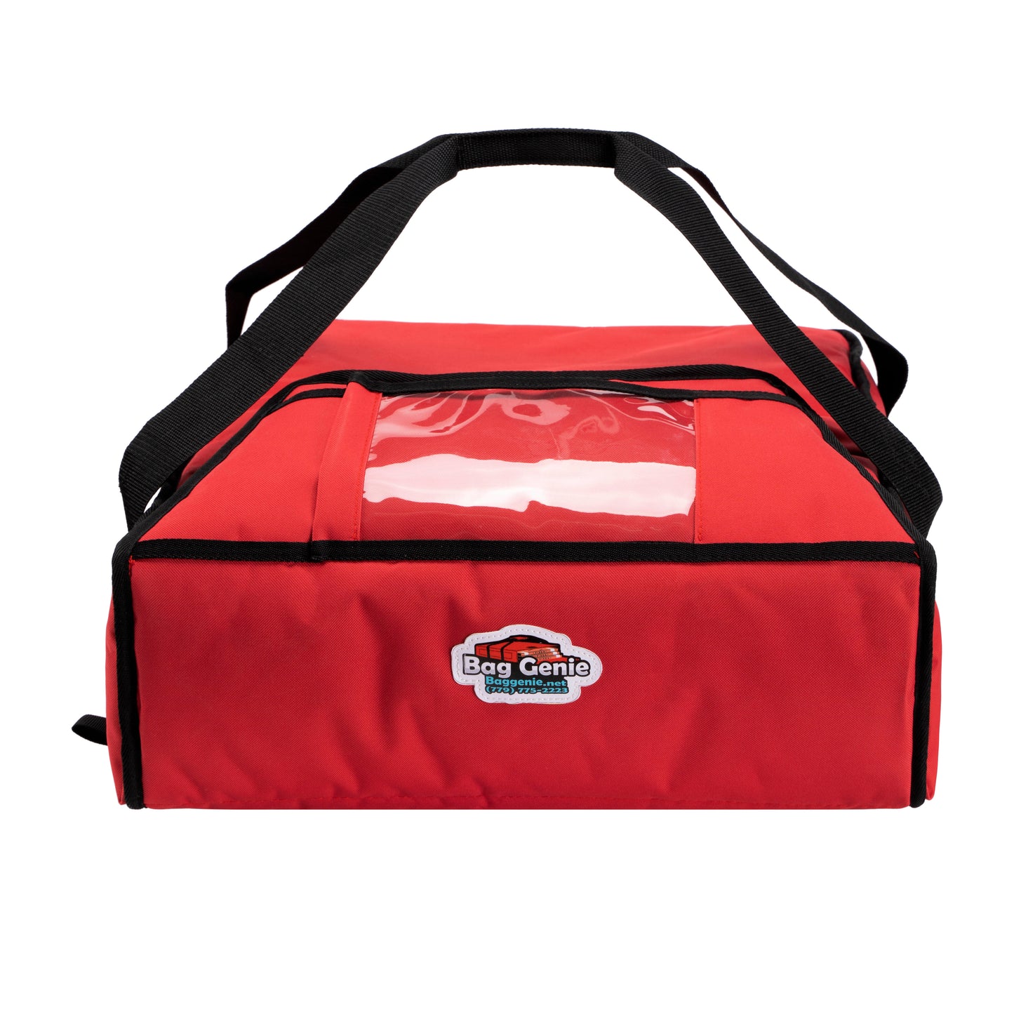 10-PACK JUMBO PIZZA BAGS. Each bag holds Five 16-inch or Four 18-inch pizza boxes.